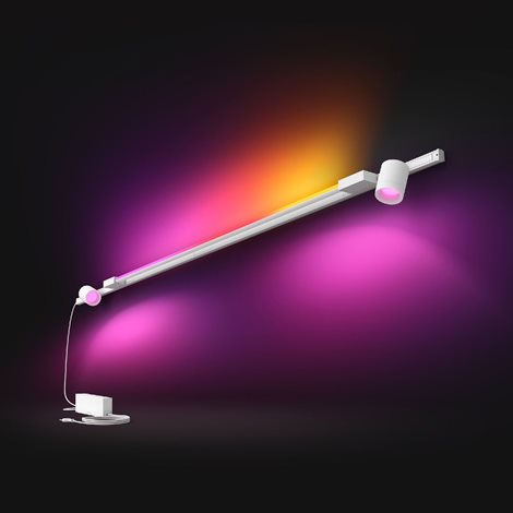 Hue Perifo lištové nástěnné svít. 2 spoty+Gradient Tube, LED WACA 39,9W 3620lm 2000-6500K RGB bílá 8
