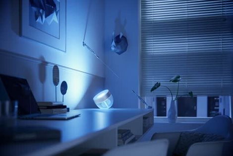 Hue WACA Iris stolní LED lampa 1x8,1W 570lm 2000-6500K RGB IP20, stříbrná 7