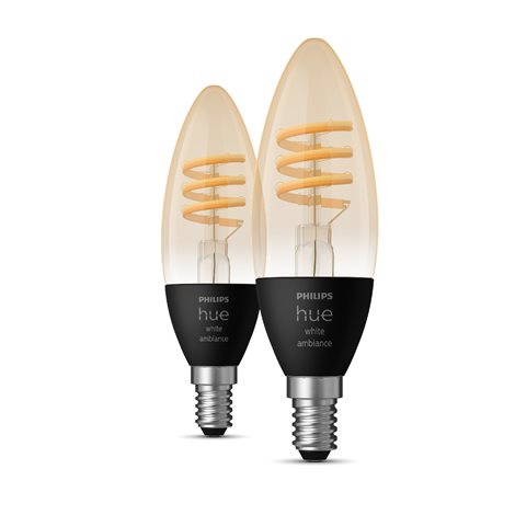 Sada 2x Hue WA Filament žárovka LED E14 B39 4,6W 350lm 2200-4500K IP20 10
