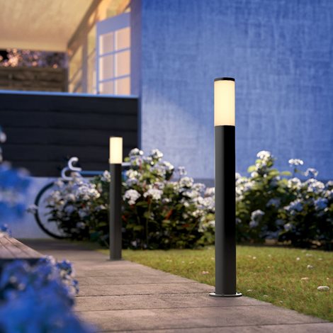 Utrecht venkovní sloupkové svítidlo 1xE27 20W bez zdroje 80cm IP44, antracitové 2