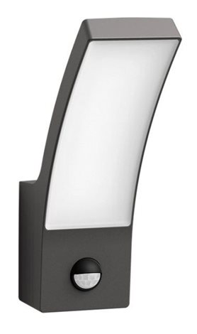 Splay IR venkovní nástěnné LED svítidlo se senzorem 1x12W 1200lm 4000K IP44, antracitové 4