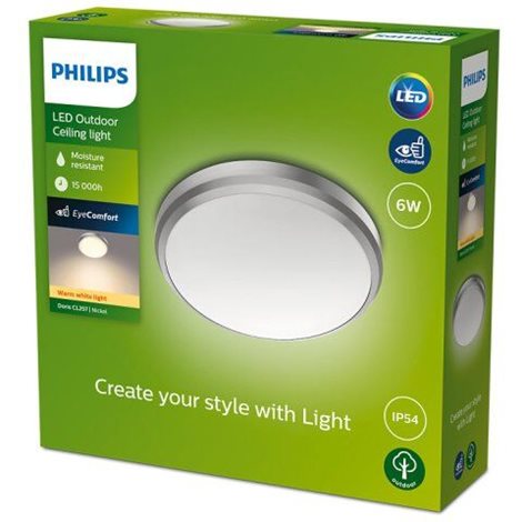 Doris venkovní přisazené LED svítidlo 1x6W 600lm 2700K 22cm IP54, matný nikl 4