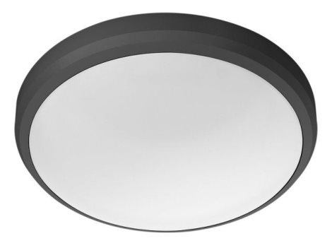 Doris venkovní přisazené LED svítidlo 1x6W 600lm 2700K 22cm IP54, černé 1