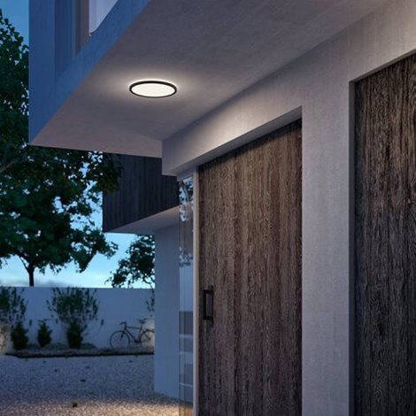 Superslim CL550 venkovní přisazené LED svítidlo 15W 1500lm 4000K krokové stmívání IP54 25cm, černé 2