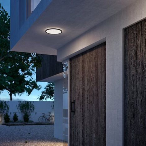Superslim CL550 venkovní přisazené LED svítidlo 15W 1500lm 4000K krokové stmívání IP54 25cm, černé 3