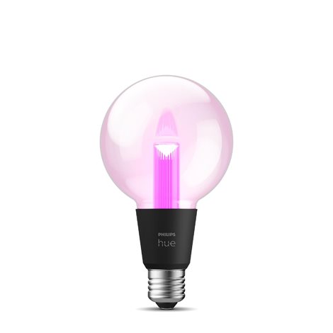 HUE Lightguide LED žárovka E27 G95 6,8W 500lm 2000-6500K RGB CRI80 IP20, stmívatelná 1