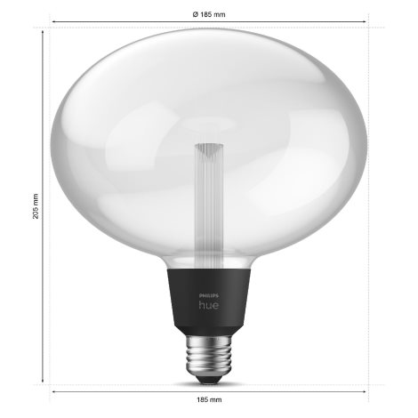 Hue WACA Ellipse LED žárovka E27 6,5W 500lm 2000-6500K RGB IP20 4