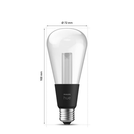 HUE Lightguide LED žárovka E27 ST72 6,8W 500lm 2000-6500K RGB CRI80 IP20, stmívatelná 6