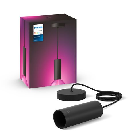 Černý závěsný kabel pro žárovky Philips Hue E27, IP20 8