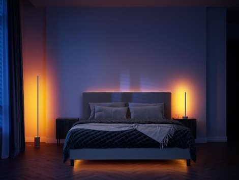 HUE WACA Gradient Signe stolní LED lampa 11,8W 1040lm 2000-6500K RGB IP20, dub 14