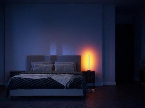 HUE WACA Gradient Signe stolní LED lampa 11,8W 1040lm 2000-6500K RGB IP20, dub 19