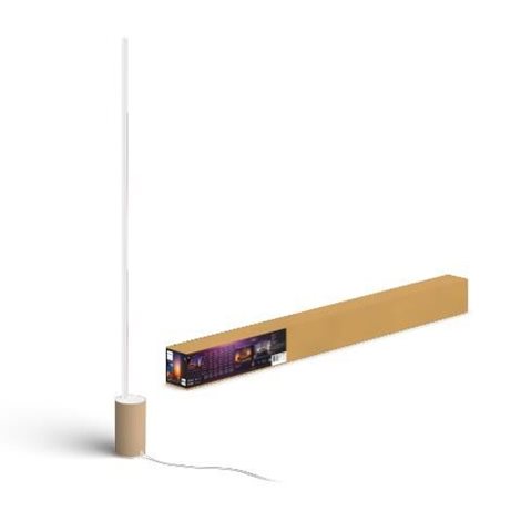 HUE WACA Gradient Signe stojací LED lampa 29W 2550lm 2000-6500K RGB IP20 bílá+dub 4