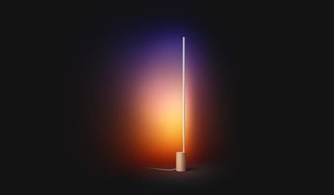 HUE WACA Gradient Signe stojací LED lampa 29W 2550lm 2000-6500K RGB IP20 bílá+dub 9