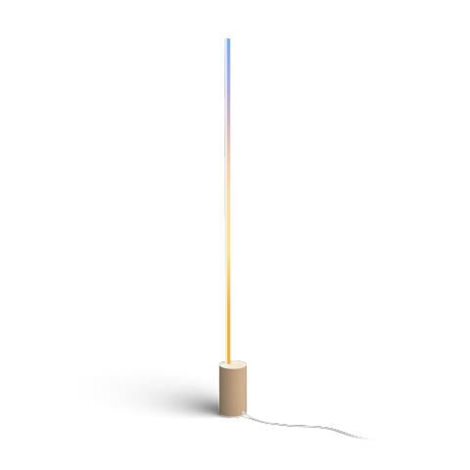 HUE WACA Gradient Signe stojací LED lampa 29W 2550lm 2000-6500K RGB IP20 bílá+dub 1