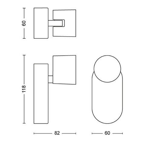 Star bodové LED svítidlo 1x4,5W 500lm 2700K IP20 stmívatelné, černé 3