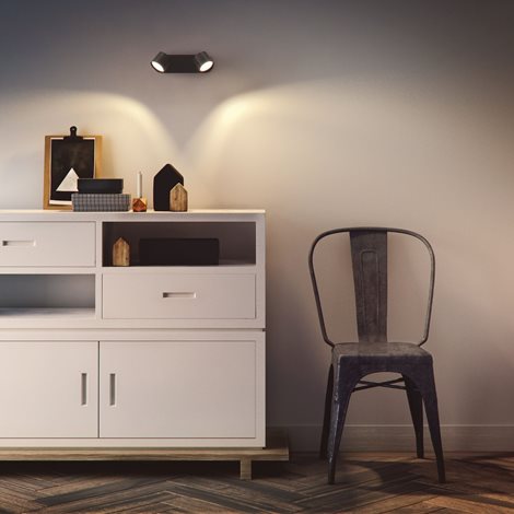 Star bodové LED svítidlo 2x4,5W 1000lm 2700K IP20 stmívatelné, černé 5