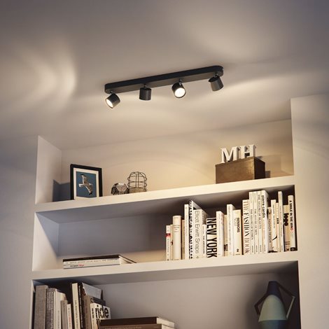 Star bodové LED svítidlo 4x4,5W 2000lm 2700K IP20 stmívatelné, černé 5