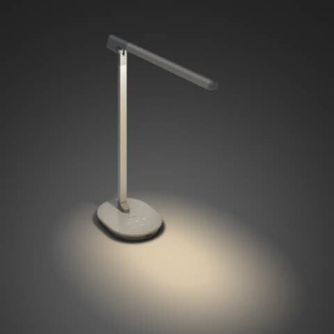 Sword stolní LED lampa 1x14W 450lm 2700/4000/6500K IP20 USB, krokové stmívání, šedá 5