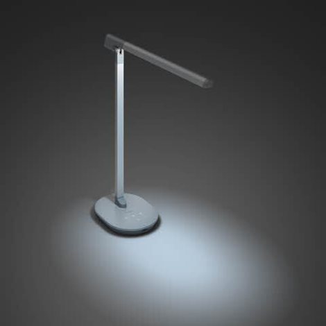 Sword stolní LED lampa 1x14W 450lm 2700/4000/6500K IP20 USB, krokové stmívání, šedá 7