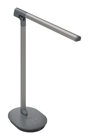 Sword stolní LED lampa 1x14W 450lm 2700/4000/6500K IP20 USB, krokové stmívání, šedá 9