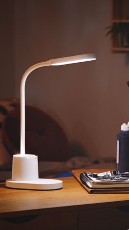 Bucket stolní LED lampa 1x7,5W 200lm 3000/4000/5700K IP20 USB krokové stmívání, bílá 4
