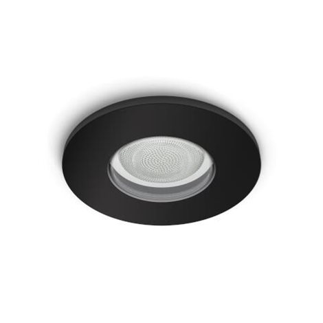 HUE WACA Xamento podhledové LED svítidlo 1x GU10 5.7W 350lm 2000-6500K RGB IP44, černé 3