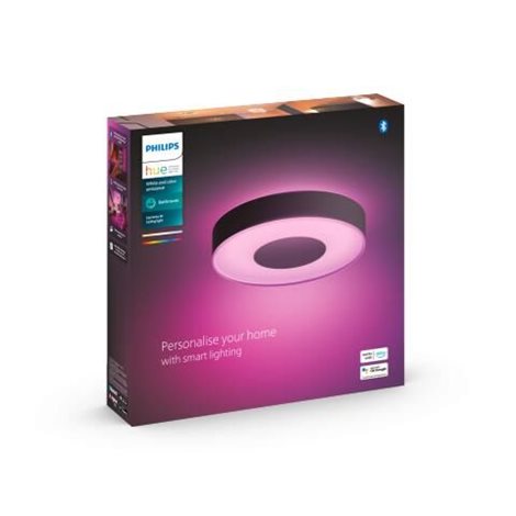 Hue WACA Xamento M stropní LED svítidlo 33,5W 2350lm 2000-6500K RGB IP44 38cm, černé 2