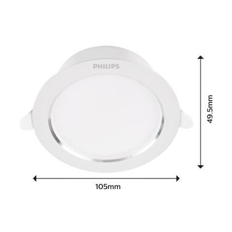 DIAMOND podhledové LED svítidlo 1x3,5W 315lm 4000K IP20 9,5cm kulaté, bílé 8