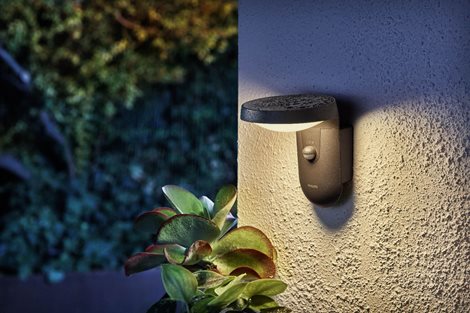 Tyla IR venkovní nástěnné LED svítidlo se senzorem 9W 820lm 2700K IP44, antracit 3