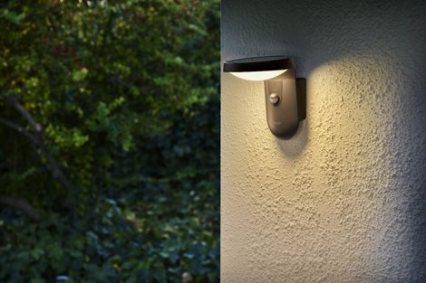 Tyla IR venkovní nástěnné LED svítidlo se senzorem 9W 820lm 2700K IP44, antracit 4