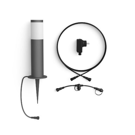 Venkovní sloupkové Low Voltage LED svítidlo 1x6W 600lm 2700K IP44 nestmívatelné, antracitové 3