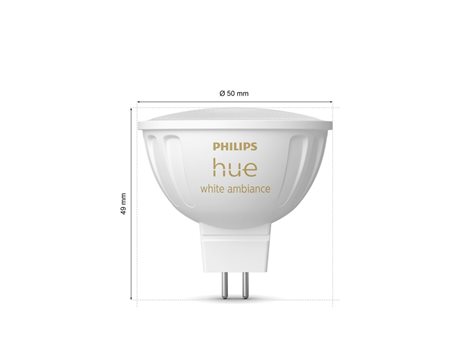 Hue WA sada 2x žárovka LED GU5,3 MR16 5,1W 12V 400lm 2200K-6500K IP20, stmívatelná 3