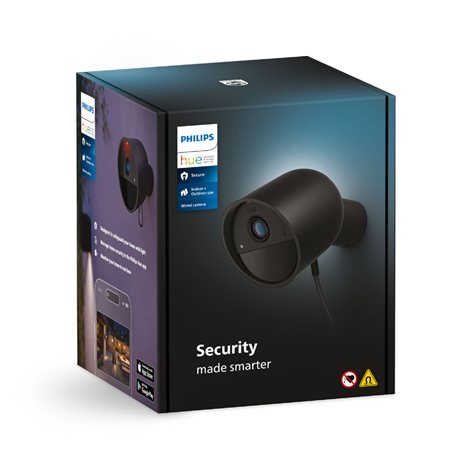 Hue Secure bezpečnostní kamera do sítě IP65, černá 4