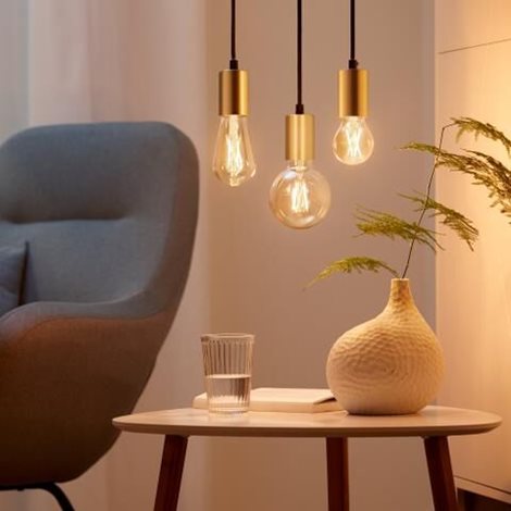 WiZ SET 2x LED žárovka E27 ST64 Filmant amber 6,7W (50W) 640lm 2000-5000K IP20, stmívatelné +ovladač 5