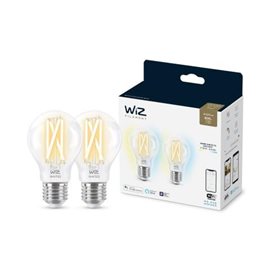 WiZ SET 2x LED žárovka E27 A60 Filmant 7W (60W) 806lm 2700-6500K IP20, stmívatelné