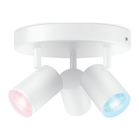 WiZ Imageo bodové LED svítidlo 3x GU10 4,9W 345lm 2200-6500K RGB IP20, bílé 1