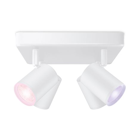 WiZ Imageo bodové LED svítidlo 4x GU10 4,9W 345lm 2200-6500K RGB IP20, bílé 1