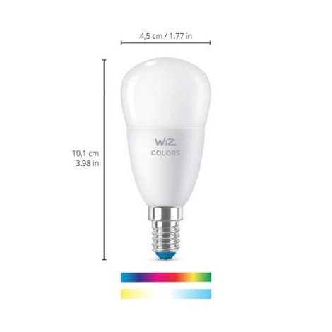 WiZ LED žárovka E14 P45 4,9W (40W) 470lm 2200-6500K RGB IP20, stmívatelná 2