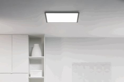 WiZ přisazený LED 36W 3400lm 2700-6500K IP20 60x60cm, černý 2