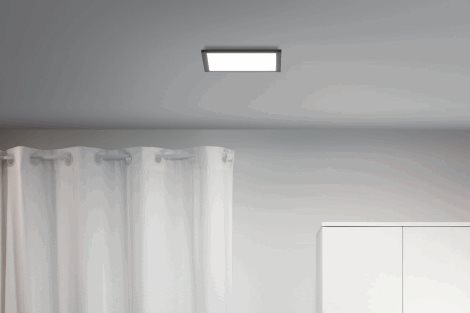 WiZ přisazený LED panel 12W 1000lm 2700-6500K IP20 30x30cm, černý 2