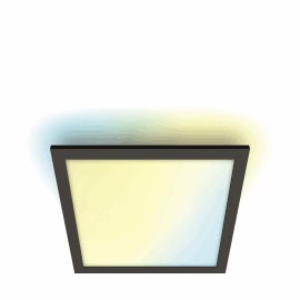 WiZ přisazený LED panel 12W 1000lm 2700-6500K IP20 30x30cm, černý