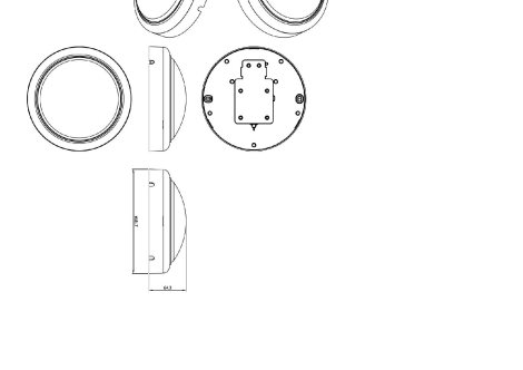 LED (interiérové) nástěnné svítidlo Projectline rnd 1400lm 4000K 2