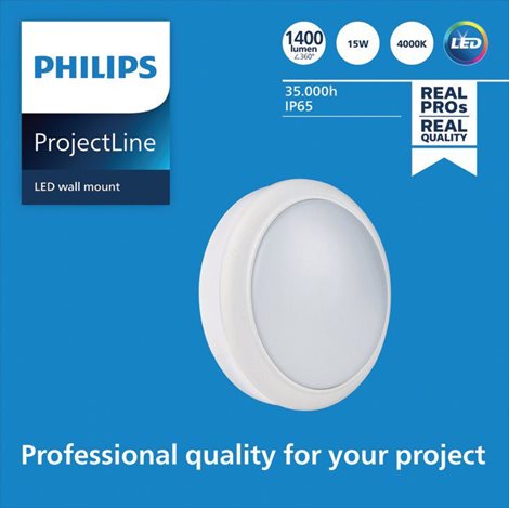 LED (interiérové) nástěnné svítidlo Projectline rnd 1400lm 4000K 3