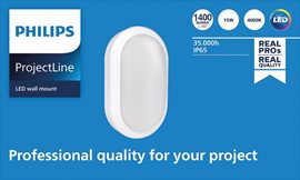 LED (interiérové) nástěnné svítidlo Projectline oval 1400lm 4000K
