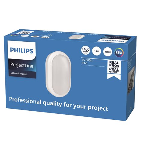 LED (interiérové) nástěnné svítidlo Projectline oval 1400lm 4000K 3