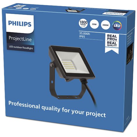 LED vodotěsný světlomet Projectline 20W 3000K 3
