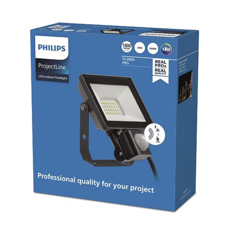 LED vodotěsný světlomet Projectline 20W 3000K Sensor 2