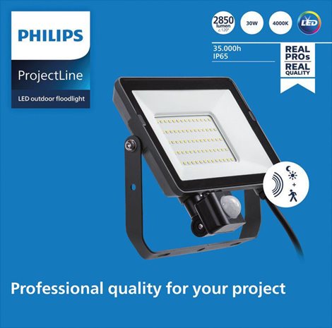 LED vodotěsný světlomet Projectline 30W 4000K Sensor 2