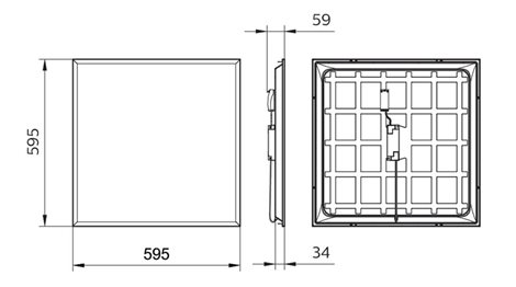 LED panel Projectline 6060 3200lm 4000K NOC 4