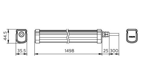 Voděodolné LED svítidlo Projectline 150 5400lm 4000K 4